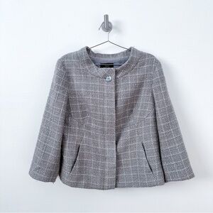 Talbots Gray Plaid Blazer